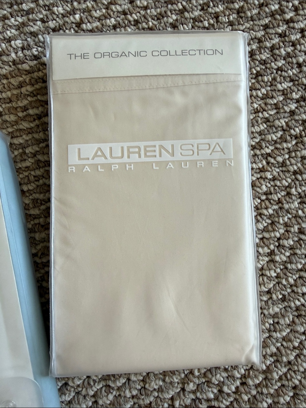 Ralph Lauren Spa Organic King Pillowcases 400 TC Blue Aqua ivory red pick one - Picture 9 of 10